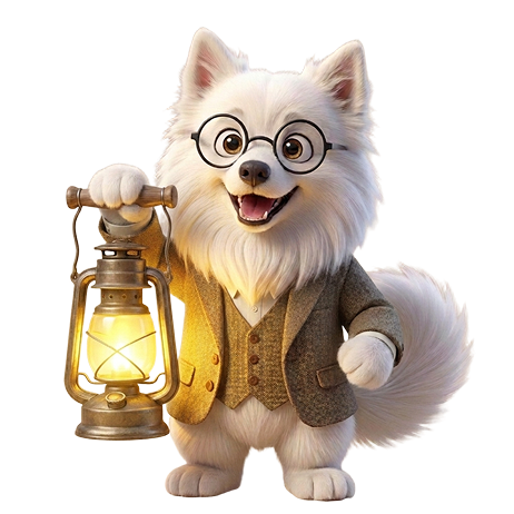 Bodhii Dog with Lantern